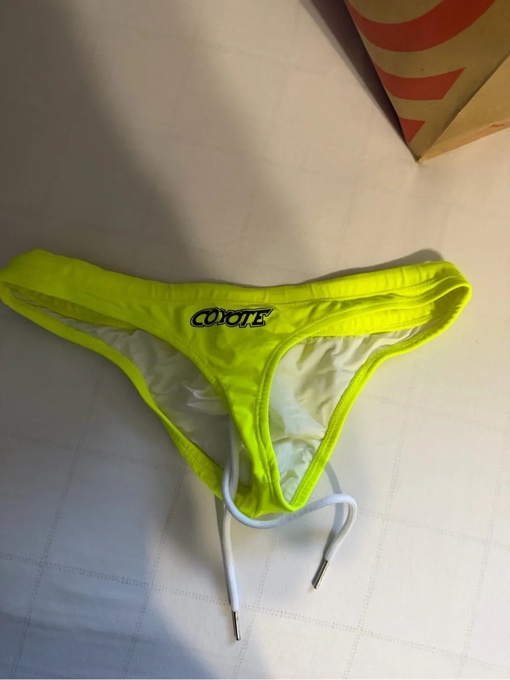 Men’s Neon Yellow String Bikini Bottom